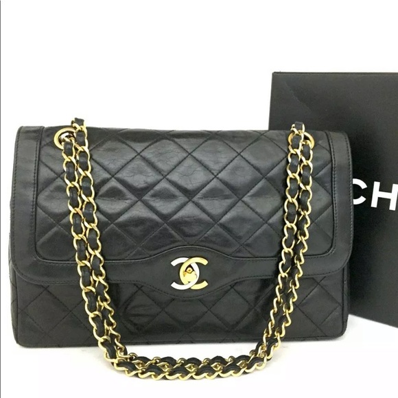 Vintage CHANEL Paris Limited Double Shoulder bag - Picture 1 of 9